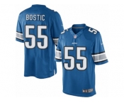 Men's Nike Detroit Lions #55 Jon Bostic Limited Light Blue Team Color NFL Jersey