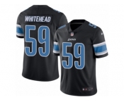 Men's Nike Detroit Lions #59 Tahir Whitehead Limited Black Rush NFL Jersey