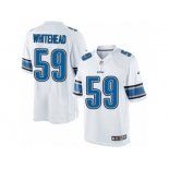 Men's Nike Detroit Lions #59 Tahir Whitehead Limited White NFL Jersey