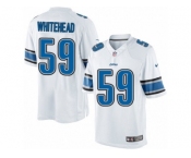 Men's Nike Detroit Lions #59 Tahir Whitehead Limited White NFL Jersey