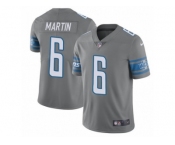 Men's Nike Detroit Lions #6 Sam Martin Limited Steel Rush NFL Jersey