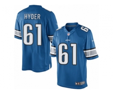 Men's Nike Detroit Lions #61 Kerry Hyder Limited Light Blue Team Color NFL Jersey