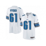 Men's Nike Detroit Lions #61 Kerry Hyder Limited White NFL Jersey