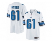 Men's Nike Detroit Lions #61 Kerry Hyder Limited White NFL Jersey