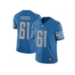 Men's Nike Detroit Lions #61 Kerry Hyder Vapor Untouchable Limited Light Blue Team Color NFL Jersey