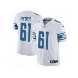 Men's Nike Detroit Lions #61 Kerry Hyder Vapor Untouchable Limited White NFL Jersey