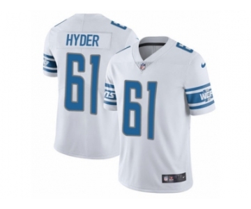 Men's Nike Detroit Lions #61 Kerry Hyder Vapor Untouchable Limited White NFL Jersey