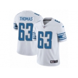 Men's Nike Detroit Lions #63 Brandon Thomas Vapor Untouchable Limited White NFL Jersey