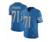 Men's Nike Detroit Lions #71 Ricky Wagner Limited Light Blue Team Color NFL Jersey