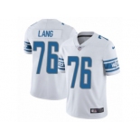 Men's Nike Detroit Lions #76 T.J. Lang Limited White NFL Jersey