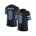 Men's Nike Detroit Lions #8 Brad Kaaya Limited Black Rush NFL Jersey