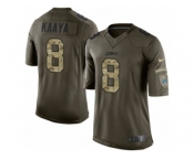 Men's Nike Detroit Lions #8 Brad Kaaya Limited Green Salute to Service NFL Jersey