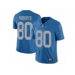 Men's Nike Detroit Lions #80 Michael Roberts Limited Blue Alternate NFL Jersey