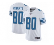 Men's Nike Detroit Lions #80 Michael Roberts Limited White NFL Jersey