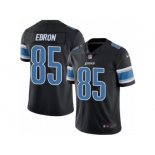 Men's Nike Detroit Lions #85 Eric Ebron Limited Black Rush NFL Jersey