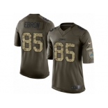 Men's Nike Detroit Lions #85 Eric Ebron Limited Green Salute to Service NFL Jersey