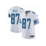 Men's Nike Detroit Lions #87 Darren Fells Limited White NFL Jersey