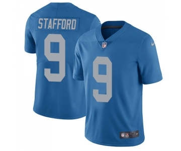 Men's Nike Detroit Lions #9 Matthew Stafford Limited Blue Alternate Vapor Untouchable NFL Jerseys