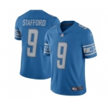 Men's Nike Detroit Lions #9 Matthew Stafford Limited Light Blue Team Color Vapor Untouchable NFL Jersey