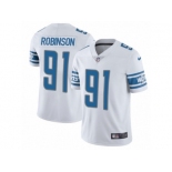 Men's Nike Detroit Lions #91 A'Shawn Robinson Vapor Untouchable Limited White NFL Jersey