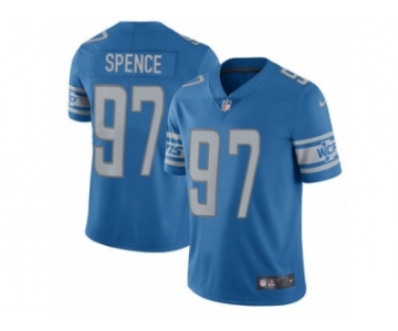 Men's Nike Detroit Lions #97 Akeem Spence Vapor Untouchable Limited Light Blue Team Color NFL Jersey