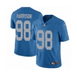 Men's Nike Detroit Lions #98 Damon Harrison Blue Alternate Vapor Untouchable Limited Player NFL Jersey