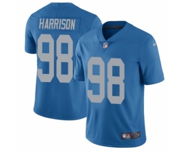 Men's Nike Detroit Lions #98 Damon Harrison Blue Alternate Vapor Untouchable Limited Player NFL Jersey