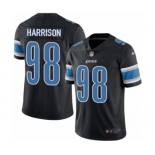 Men's Nike Detroit Lions #98 Damon Harrison Limited Black Rush Vapor Untouchable NFL Jersey