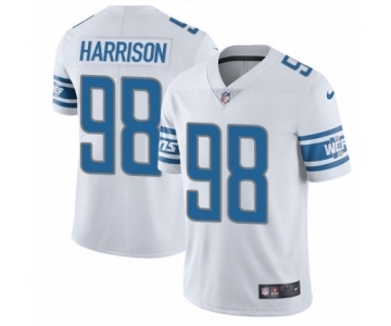 Men's Nike Detroit Lions #98 Damon Harrison White Vapor Untouchable Limited Player NFL Jersey