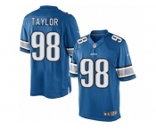 Men's Nike Detroit Lions #98 Devin Taylor Limited Light Blue Team Color NFL Jersey