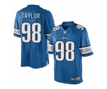 Men's Nike Detroit Lions #98 Devin Taylor Limited Light Blue Team Color NFL Jersey