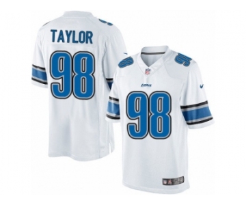 Men's Nike Detroit Lions #98 Devin Taylor Limited White NFL Jersey