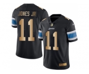 Nike Detroit Lions #11 Marvin Jones Jr Black Men's Stitched NFL Limited Gold Rush Jersey