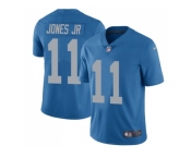 Nike Detroit Lions #11 Marvin Jones Jr Blue Throwback Men's Stitched NFL Limited Jersey