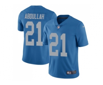 Nike Detroit Lions #21 Ameer Abdullah Blue Throwback Men's Stitched NFL Limited Jersey