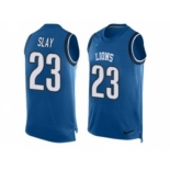 Nike Detroit Lions #23 Darius Slay Blue Team Color Men's Stitched NFL Limited Tank Top Jersey