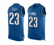 Nike Detroit Lions #23 Darius Slay Blue Team Color Men's Stitched NFL Limited Tank Top Jersey