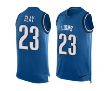 Nike Detroit Lions #23 Darius Slay Blue Team Color Men's Stitched NFL Limited Tank Top Jersey