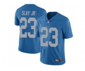 Nike Detroit Lions #23 Darius Slay Jr Blue Throwback Men's Stitched NFL Limited Jersey