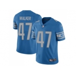 Nike Detroit Lions #47 Tracy Walker Blue Team Color Men Stitched NFL Vapor Untouchable Limited Jersey