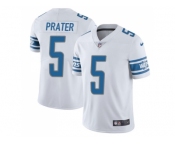 Nike Detroit Lions #5 Matt Prater White Men's Stitched NFL Limited Jersey