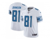 Nike Detroit Lions #81 Calvin Johnson White Men's Stitched NFL Limited Jersey