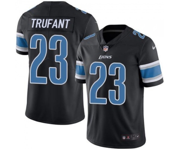 Nike Lions #23 Desmond Trufant Black Men's Stitched NFL Limited Rush Jersey