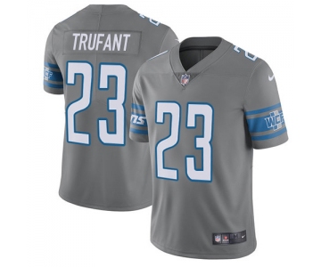 Nike Lions #23 Desmond Trufant Gray Men's Stitched NFL Limited Rush Jersey