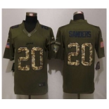 nike nfl jerseys detroit lions #20 sanders army green[nike Limited Salute To Service]