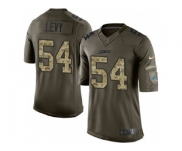 nike nfl jerseys detroit lions #54 levy army green[nike Limited Salute To Service]