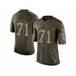 nike nfl jerseys detroit lions #71 reiff army green[nike Limited Salute To Service]