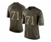 nike nfl jerseys detroit lions #71 reiff army green[nike Limited Salute To Service]