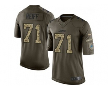 nike nfl jerseys detroit lions #71 reiff army green[nike Limited Salute To Service]