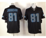 nike nfl jerseys detroit lions #81 calvin johnson black[nike impact limited]